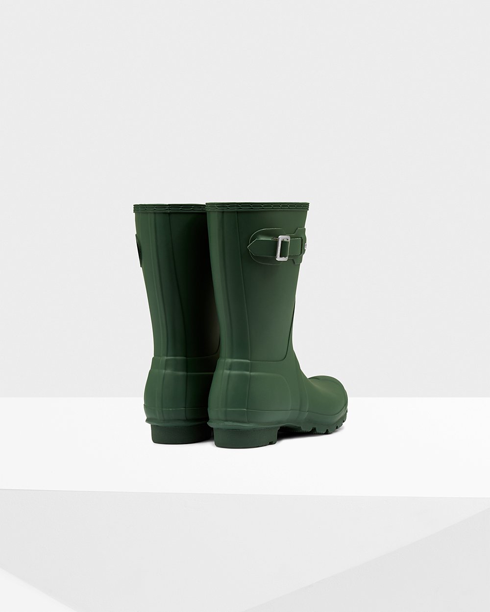 Botas de Lluvia Cortas Hunter Mujer - Original - Verdes - NQXEADZ-31